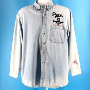 90s Dale Earnhardt denim chambray shirt 1990s vintage